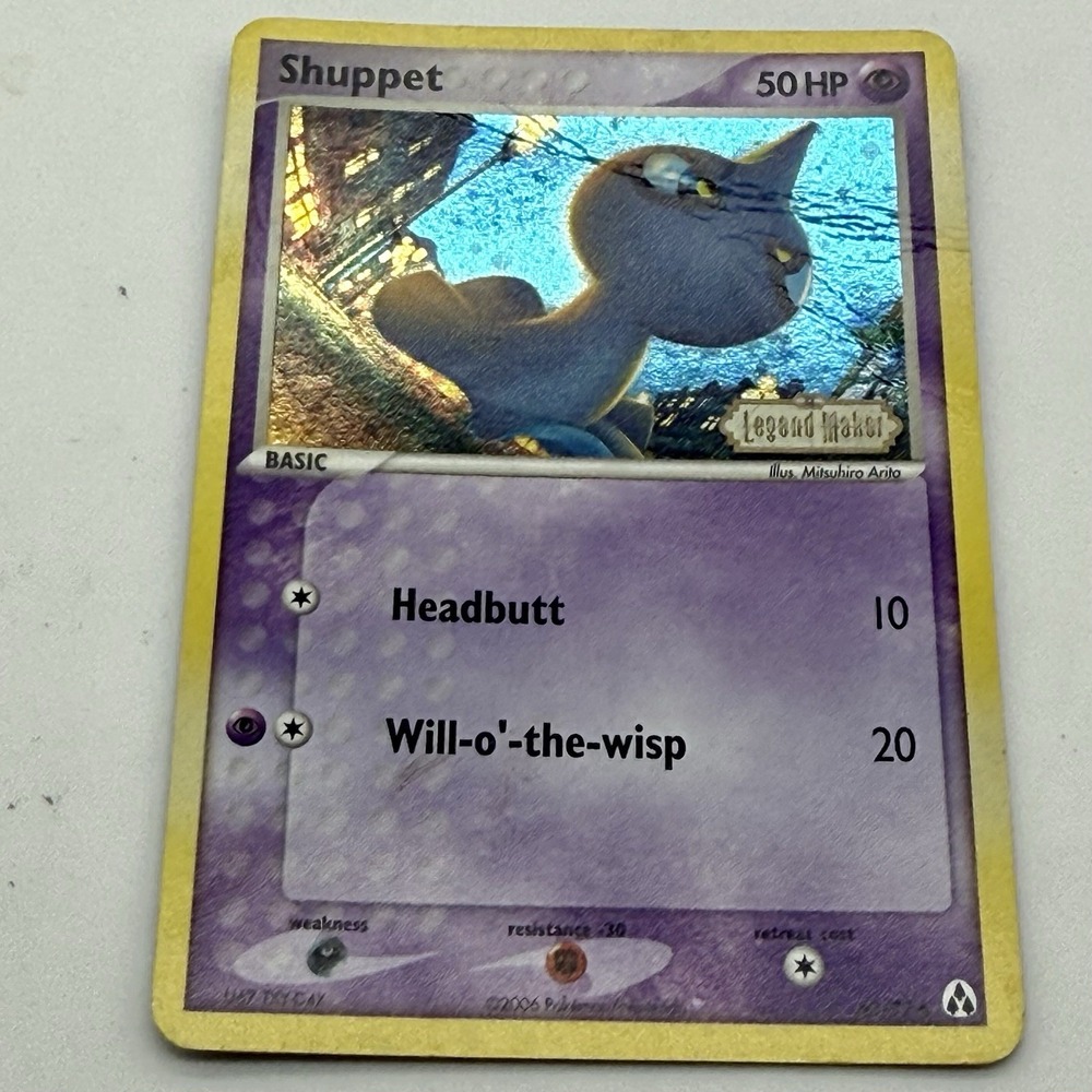 Shuppet 63/92 Reverse Holo Stamped -‎ EX Legend Maker TCG Pokemon Card MP Notes